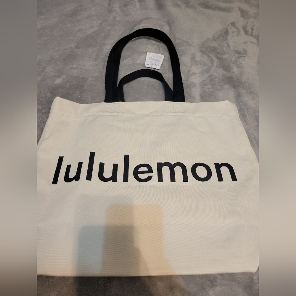 Lululemon Double-Handle Canvas Tote Bag